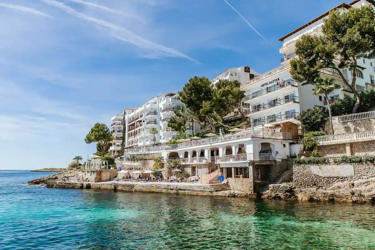 Playa de Illetas donde se encuentra el hotel Roc Illetas