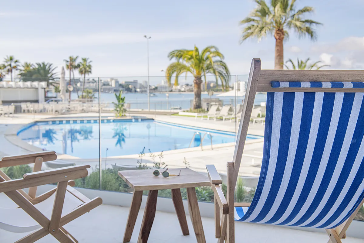 Strand von Illetas, wo sich das Hotel Roc Illetas befindet